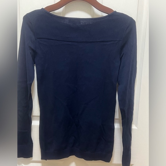 NWT LILLY PULITZER TRUE NAVY JACQUARD NILA SUMMER/FALL SWEATER GREAT SWEATER!!! - Picture 12 of 13